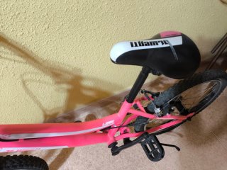 Bicicleta infantil rosa 8 años