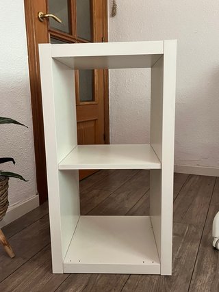 Estantería Kallax 2 huecos blanca