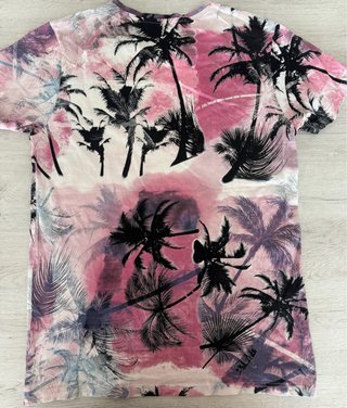 Camiseta Nish Jeans Estampada Palmeras Talla M