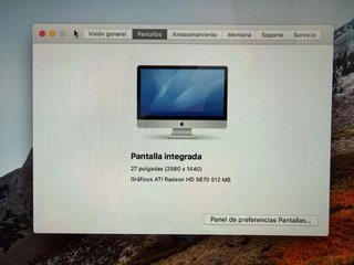 iMac 27 rápido. SSD + HDD, mando, teclado y ratón.