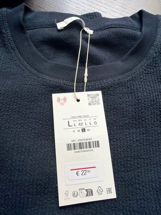 Camiseta Zara Seersucker Talla L