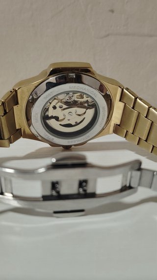 Reloj LONGILUX Automático Esqueleto Dorado