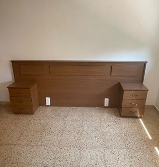 Cabecero de cama de matrimonio de madera