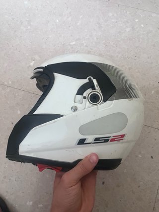Casco LS2 Blanco y Negro