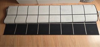 Alfombra Ikea Cuadros Blanco y Negro