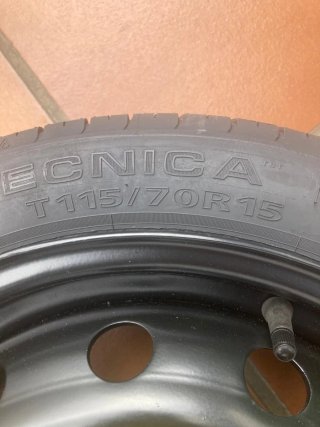 Rueda de repuesto tipo galleta 15" – NUEVA/SIN USO