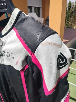 Mono Moto Mujer Mtech Negro/Rosa
