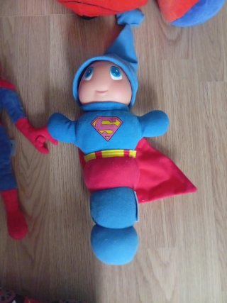 Lote Juguetes: Hulk, Spiderman, Superman, gusiluz