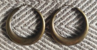 Pendientes aro dorados grandes
