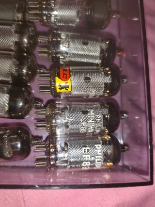 Coppia Valvole EF89 Philips Miniwatt Mesh Plate