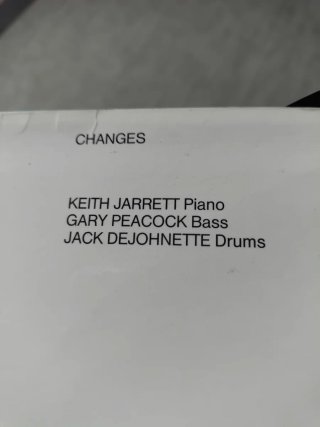 LP Keith Jarrett Peacock DeJohnette Changes