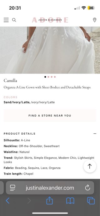 Vestido de Novia Justin Alexander - NUEVO