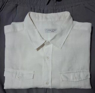 Camicia uomo ON SPIRIT mezza manica lino