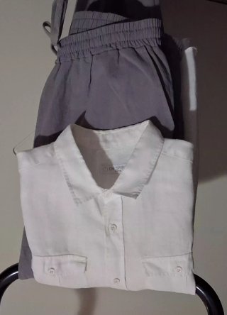 Camicia uomo ON SPIRIT mezza manica lino