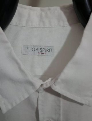 Camicia uomo ON SPIRIT mezza manica lino