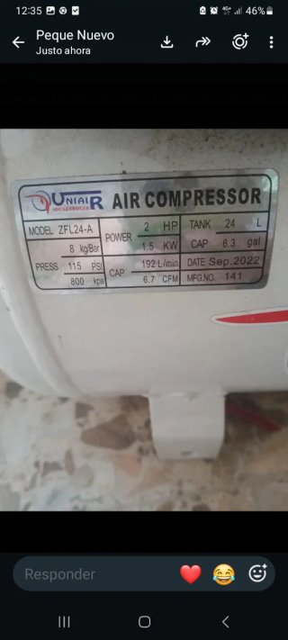Compresor de Aire UNIAIR ZFL24-A