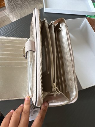 Bolso Cartera Guess Beige Nuevo