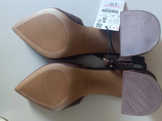Zapatos tacón Lefties marrones talla 36