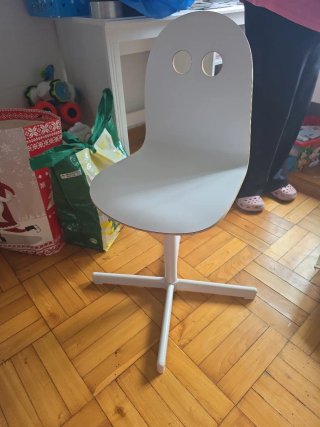Silla infantil escritorio blanca