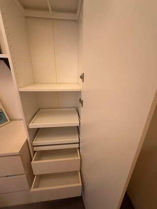 Armario Pax Ikea 50x236cm Blanco con Cajones