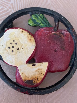 Soporte hierro fundido manzanas