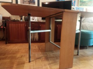 Mesa abatible madera y metal
