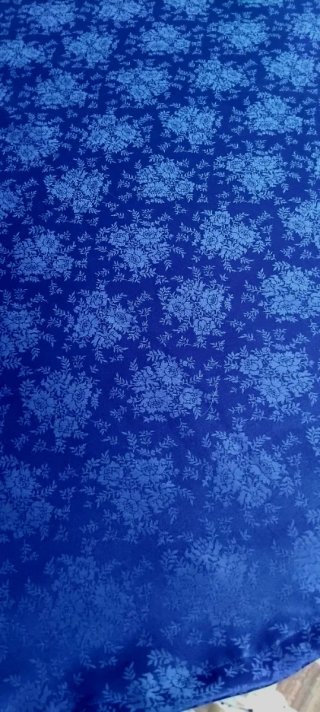 Manto Damasco Azul Virgen