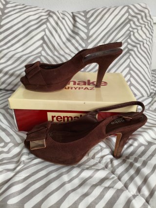 Zapatos de tacón Marypaz ante marrón