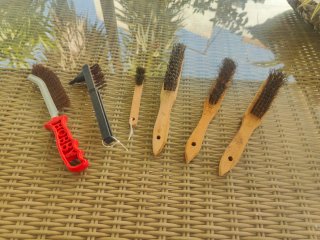6 cepillos metálicos alambre bricolaje