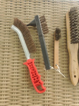 6 cepillos metálicos alambre bricolaje