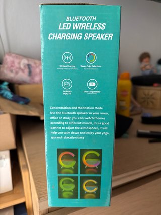 Altavoz Bluetooth LED Carga Inalámbrica BT2301