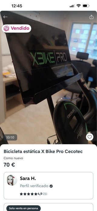 Bicicleta estática X Bike Pro Cecotec