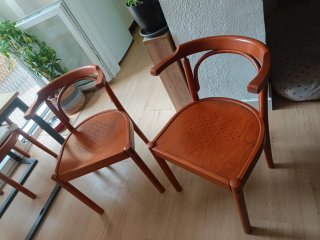 2 Sillas Madera Curvada Estilo Thonet