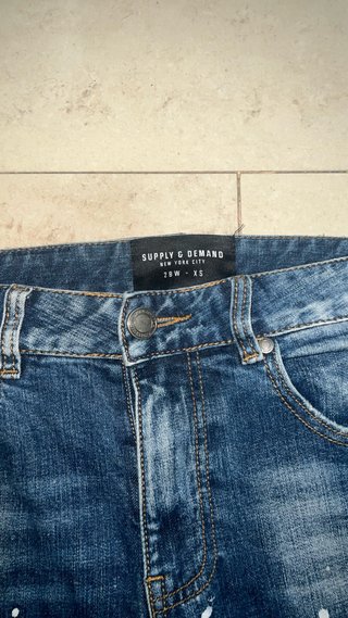 Pantalón vaquero azul Supply estilo drip