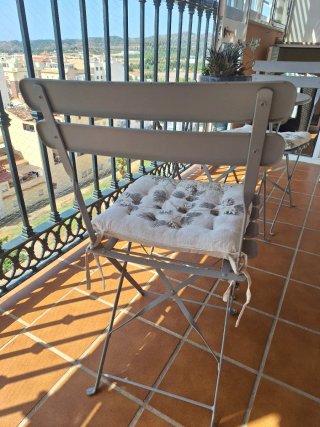 Mesa y 2 Sillas Terraza/Jardín Plegables