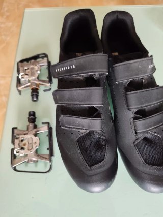 Zapatillas Ciclismo Rockrider 700 con pedales
