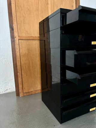 Archivador Kartell Negro Plástico