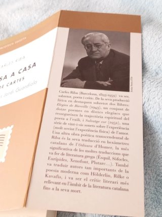 De casa a casa.  Tria de cartes. Carles Riba