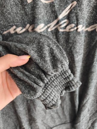 Sudadera gris oversize Women'secret Talla M