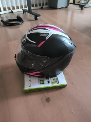 Casco Moto HJC FG-17 Negro/Rosa