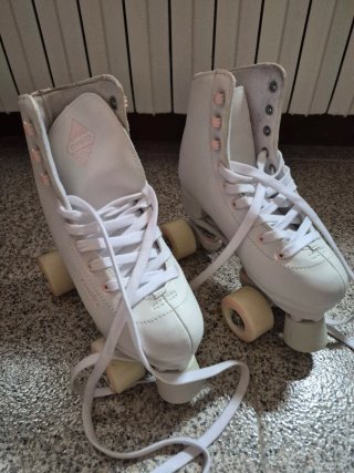 Patines Oxelo 4 Ruedas Blancos numero 36