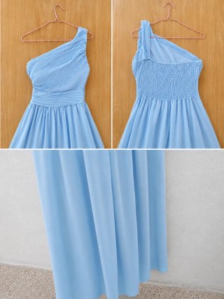 Vestido largo azul de fiesta