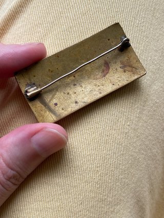 Broche Art Decó Esmalte Pájaro