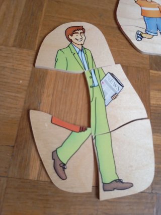 Puzzle madera Belsduc, varias capas.