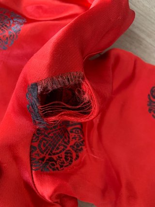 Disfraz infantil oriental rojo talla 12