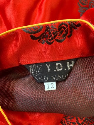 Disfraz infantil oriental rojo talla 12
