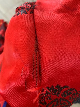 Disfraz infantil oriental rojo talla 12