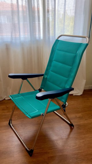 Tumbona de aluminio plegable