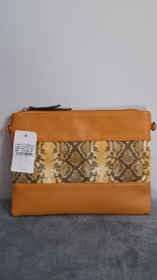 Bolso bandolera con estampado de serpiente