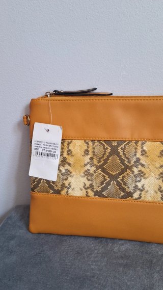 Bolso bandolera con estampado de serpiente
